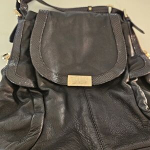 Jimmy Choo Black Leater Bag